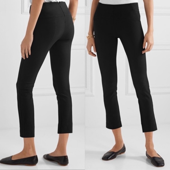 Veronica Beard crop crepe skinny pants black size 0 - Picture 1 of 12